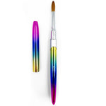 Acrylic Brush Rainbow - Akrylpensel med hette