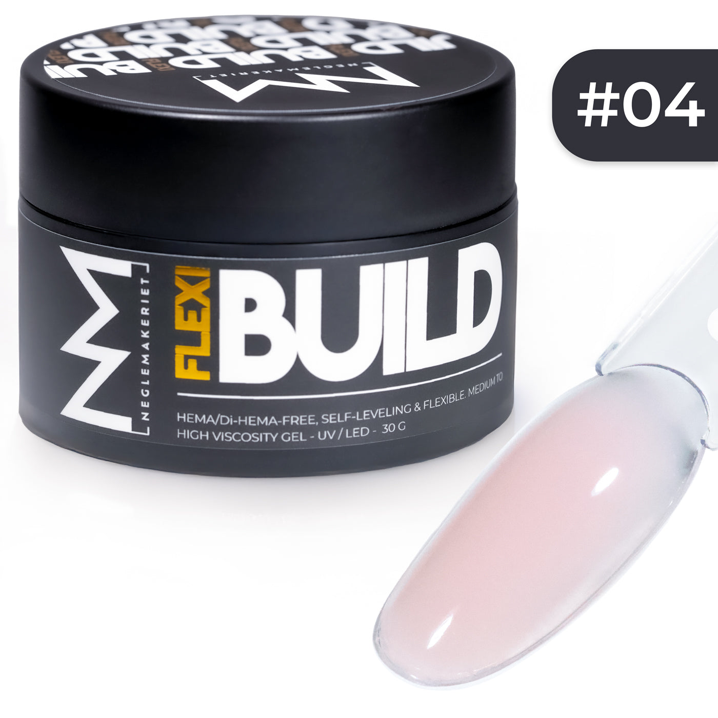 Neglemakeriet FLEXI Build #004 builder gel rosa