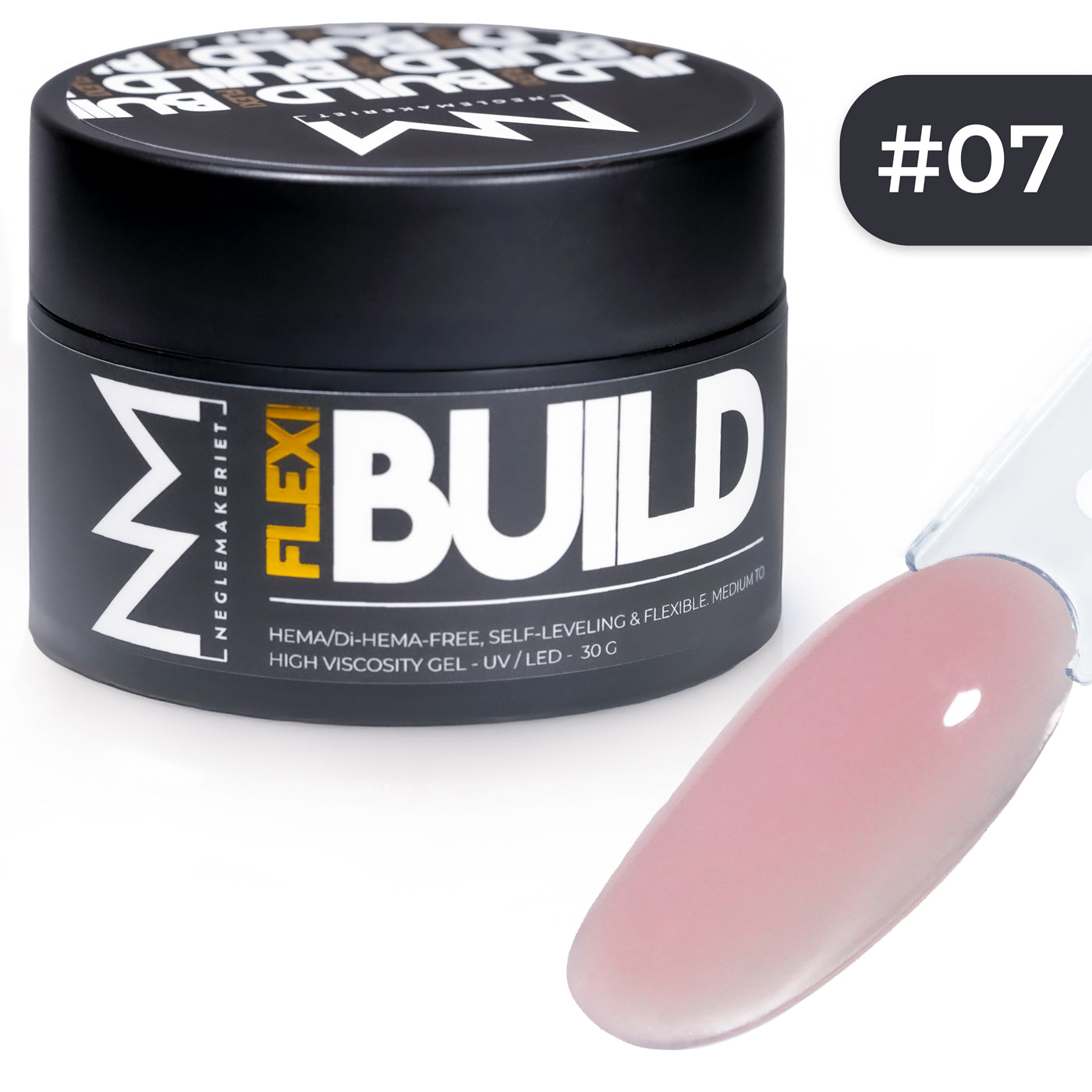 Neglemakeriet FLEXI Build #007 rosa builder gel