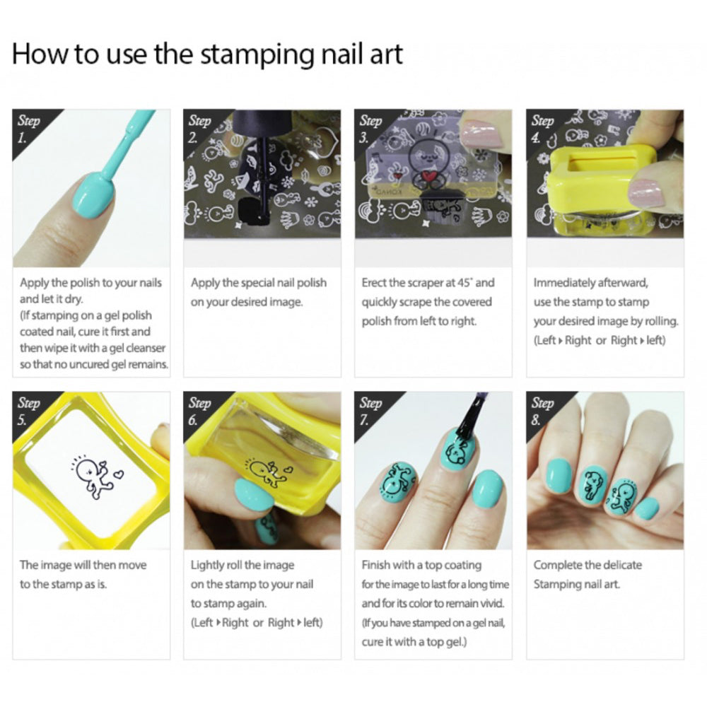 Konad Nail Art - Mønsterplate m59