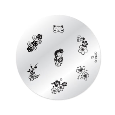 Konad Nail Art - Mønsterplate S9
