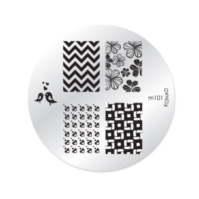 Konad Nail Art - Mønsterplate m101