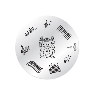 Konad Nail Art - Mønsterplate m105