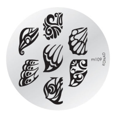Konad Nail Art - Mønsterplate m109