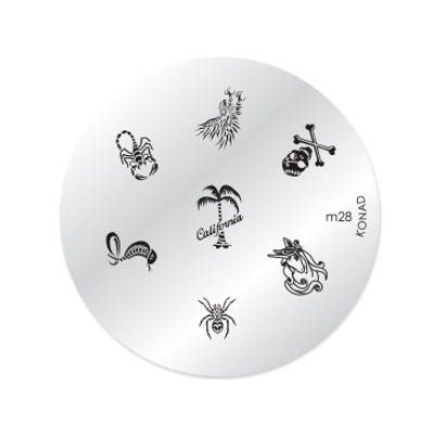 Konad Nail Art - Mønsterplate m28