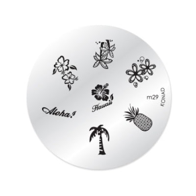 Konad Nail Art - Mønsterplate m29