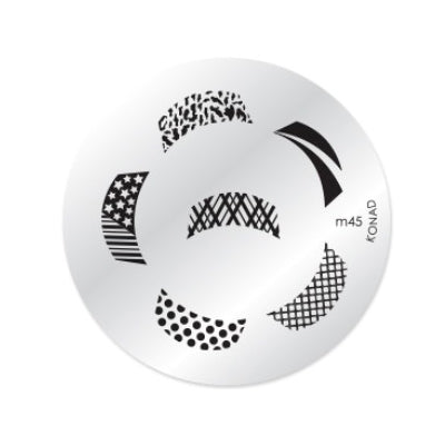 Konad Nail Art - Mønsterplate m45