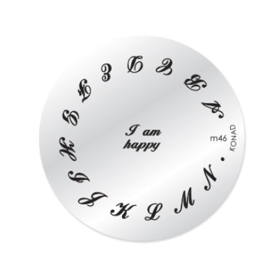 Konad Nail Art - Mønsterplate m46