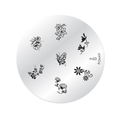 Konad Nail Art - Mønsterplate m53