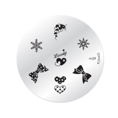 Konad Nail Art - Mønsterplate m59