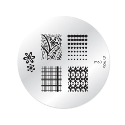 Konad Nail Art - Mønsterplate m60