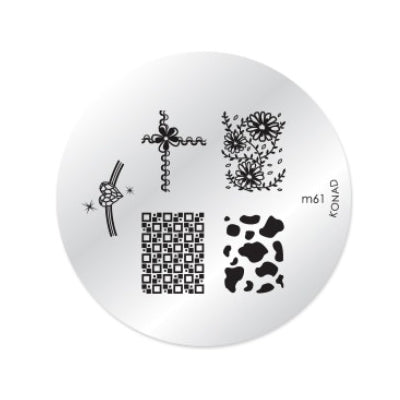 Konad Nail Art - Mønsterplate m61