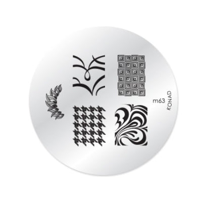 Konad Nail Art - Mønsterplate m63