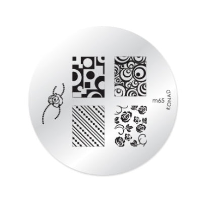 Konad Nail Art - Mønsterplate m65