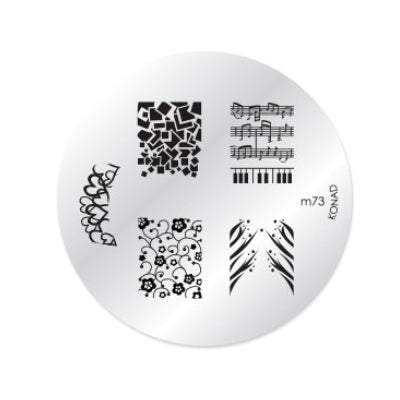 Konad Nail Art - Mønsterplate m73