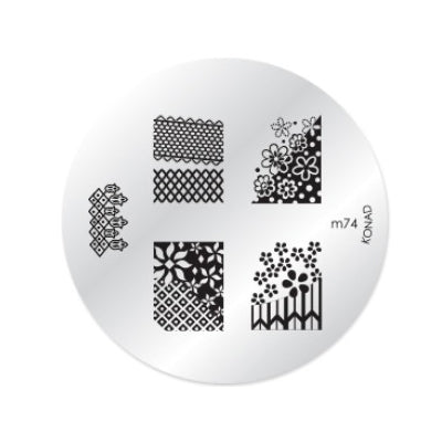 Konad Nail Art - Mønsterplate m74
