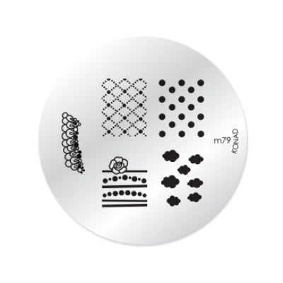 Konad Nail Art - Mønsterplate m79