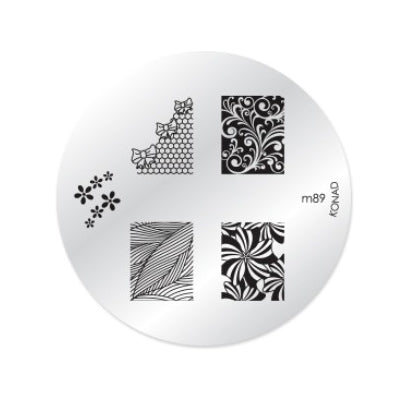 Konad Nail Art - Mønsterplate m89