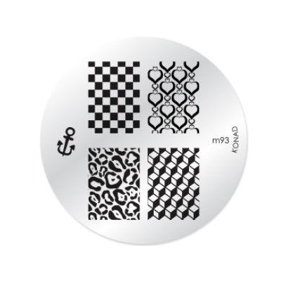 Konad Nail Art - Mønsterplate m93