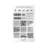 Konad Nail Art - Square Image Plate - 26