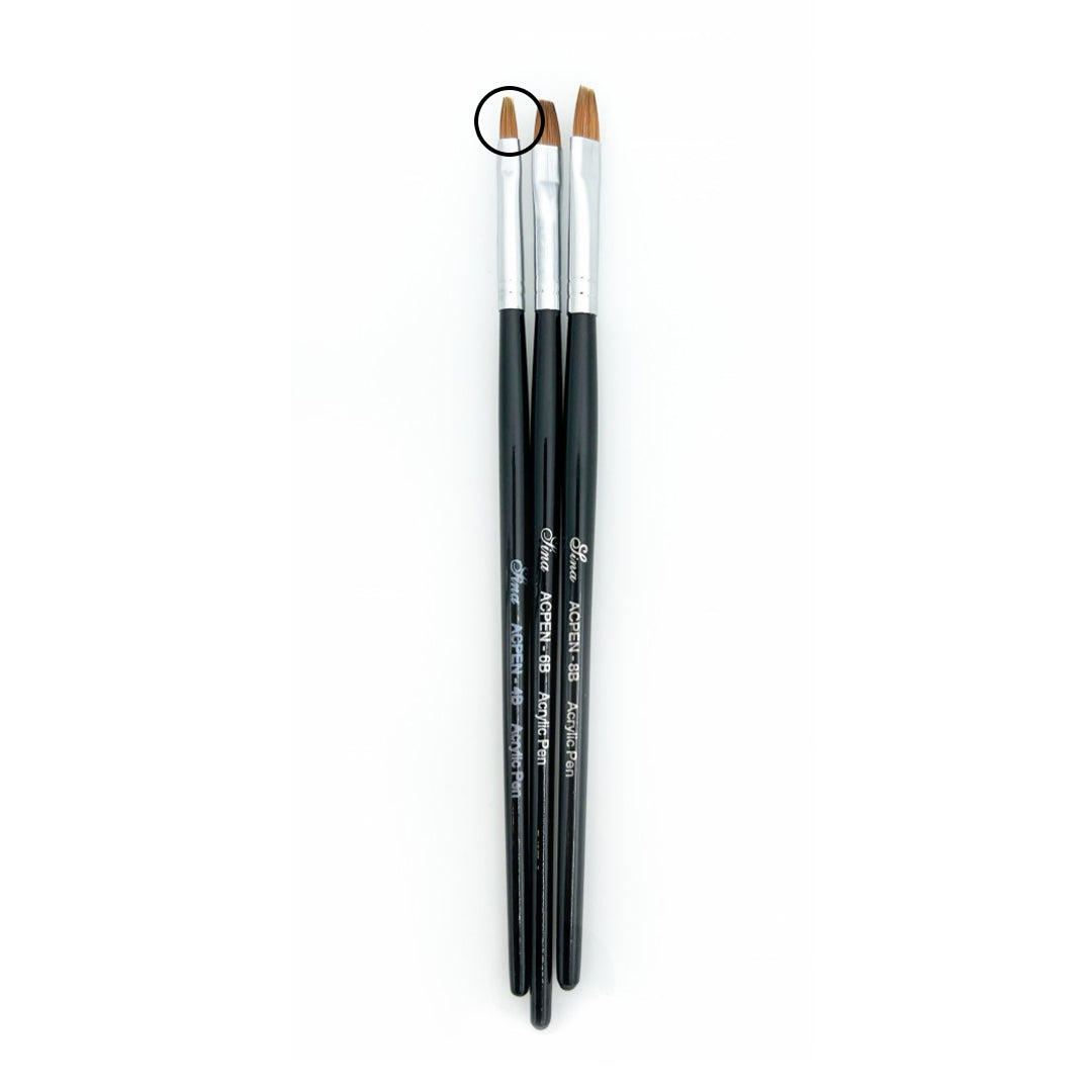 Multipensel - Kolinsky Sable - Ultra Flat Firkantet - Størrelse