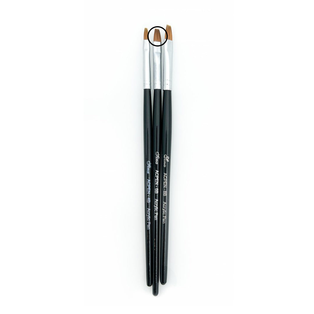 Multipensel - Kolinsky Sable - Ultra Flat Firkantet - Størrelse