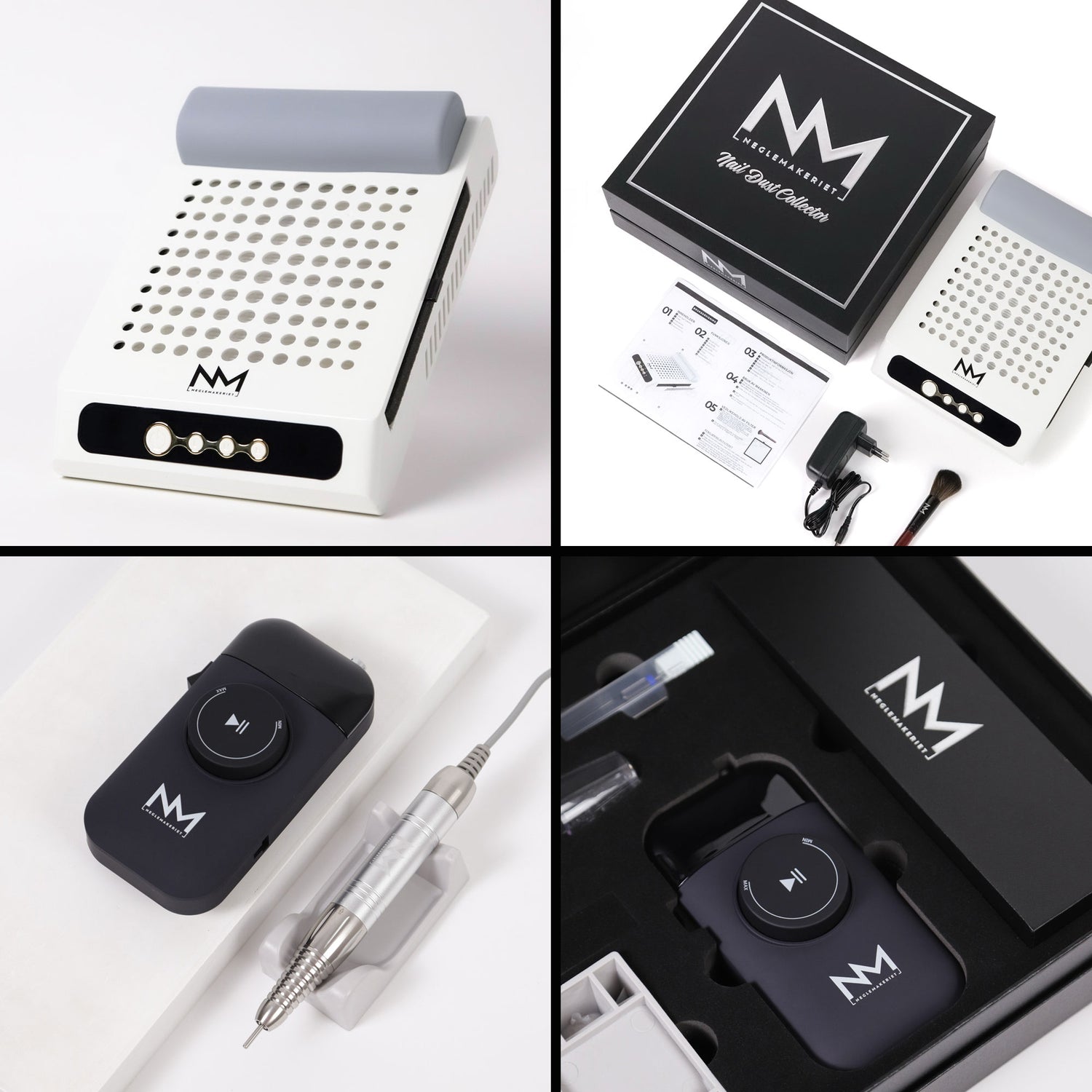 PAKKEPRIS: NM PRO FILE LUX & Nail Dust Collector