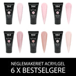 Neglemakeriet Acrylgel/Polygel - Bestselgende farger