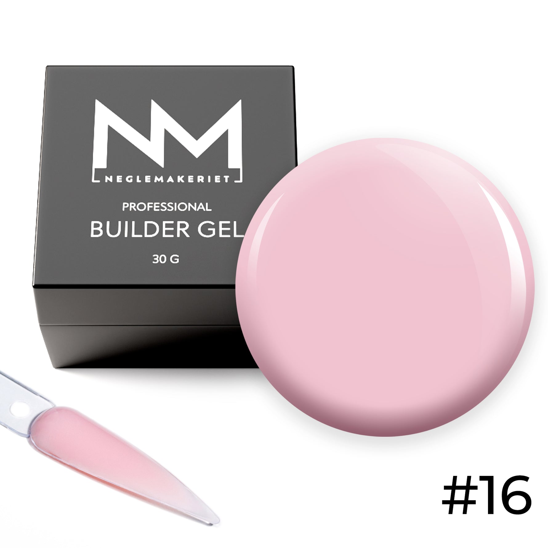 Neglemakeriet Professional Builder Gel #16 Cover Nude Soft Pink - 30 G