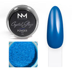 Neglemakeriet Crystal Glaze - Color Powder - 001 - 1G blå glaze donut nails