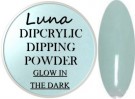 Dipcrylic Acrylic Dipping Powder - Glow in the Dark Collection - Luna Blue Moon thumbnail
