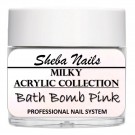 Nude Color Acrylic Powder - Milky Collection - Bath Bomb Pink thumbnail