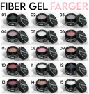 Neglemakeriet Fiber Gel - 12 - KLAR MED HINT AV BLÅTT -  15 ml thumbnail