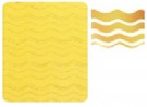 Den strimlede tapen slik den ser ut på brettet (venstre), og de fire breddene og formene tapen har (høyre). thumbnail