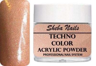 Sheba Nails Techno Color Acrylic Powder - Pastel Baby Copper