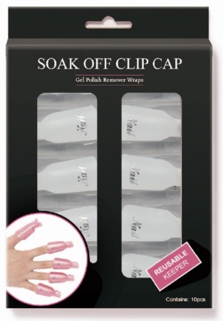 Soak Off Clip Cap - Pakke med 10