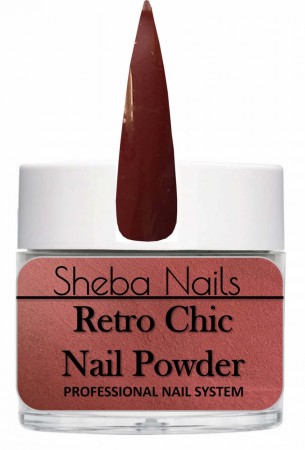 Sheba Nails Acrylic Powder - Retro Chic - Brick