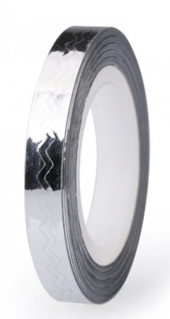 Wave Effect Tape - Silver - 6mm