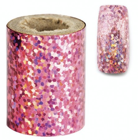 Nail Art Foil - 08 - Pink Confetti