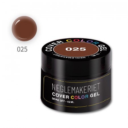 Neglemakeriet Cover Color Gel - GS025 - Brown - 15 ml