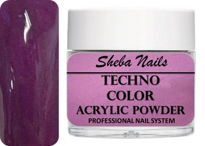 Sheba Nails Techno Color Acrylic Powder - Satin Purple