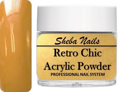 Sheba Nails Acrylic Powder - Retro Chic - Mustard