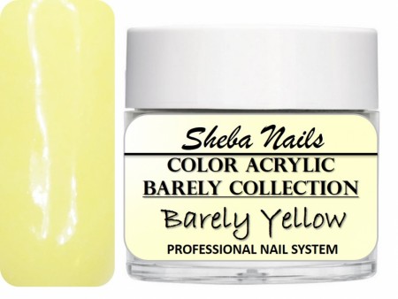 Sheba Nails Acrylic Powder - Barely There Collection - Barely Yellow