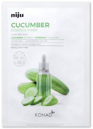 [NIJU] Cucumber Essence Mask - Korean Sheet Mask [K-Beauty] 20 g