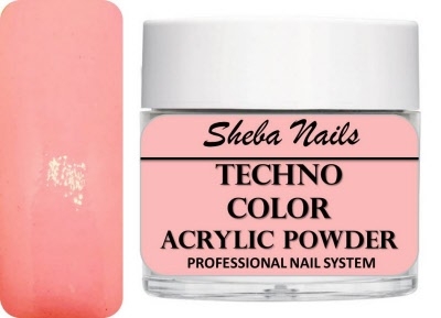 Sheba Nails Techno Color Acrylic Powder - Pastel Baby Red