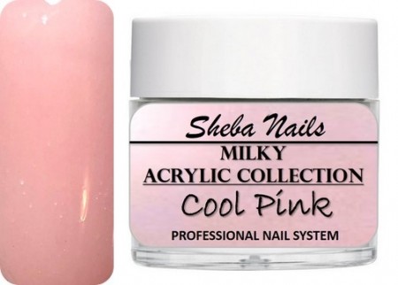 Nude Color Acrylic Powder - Milky Collection - Cool Pink