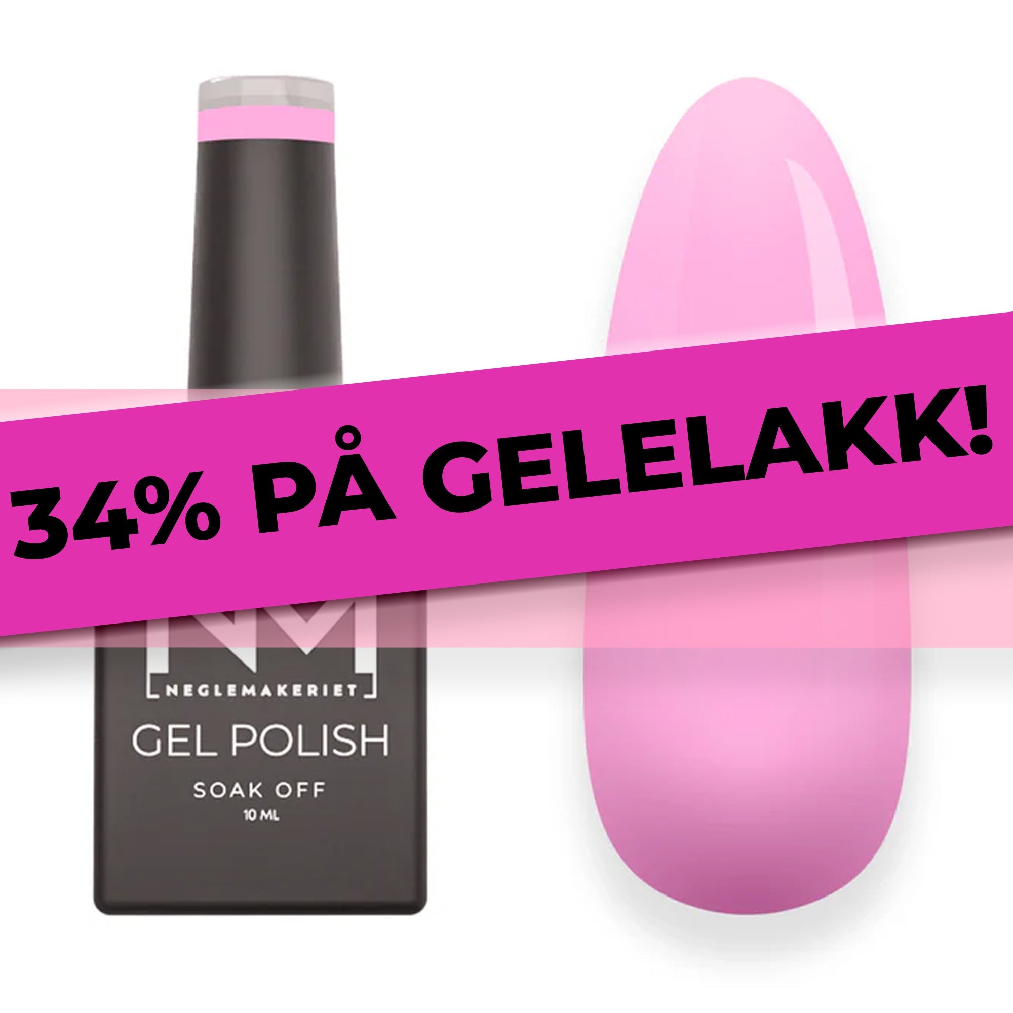 34% rabatt på gelelakk hos neglemakeriet!