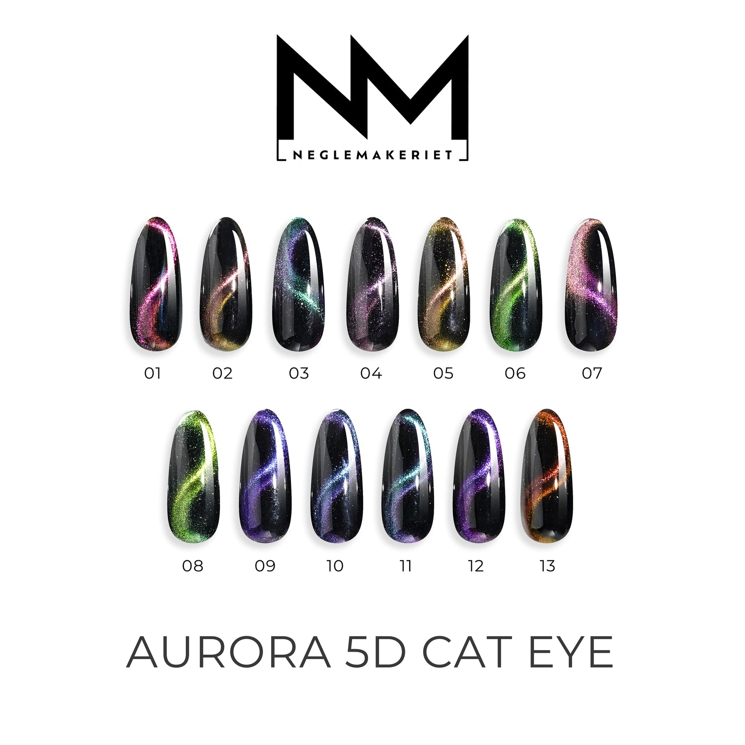 Neglemakeriet Cat Eye Gel Polish AURORA 5D