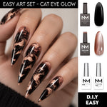 Easy Art Set - Cat Eye Glow podukt på negl
