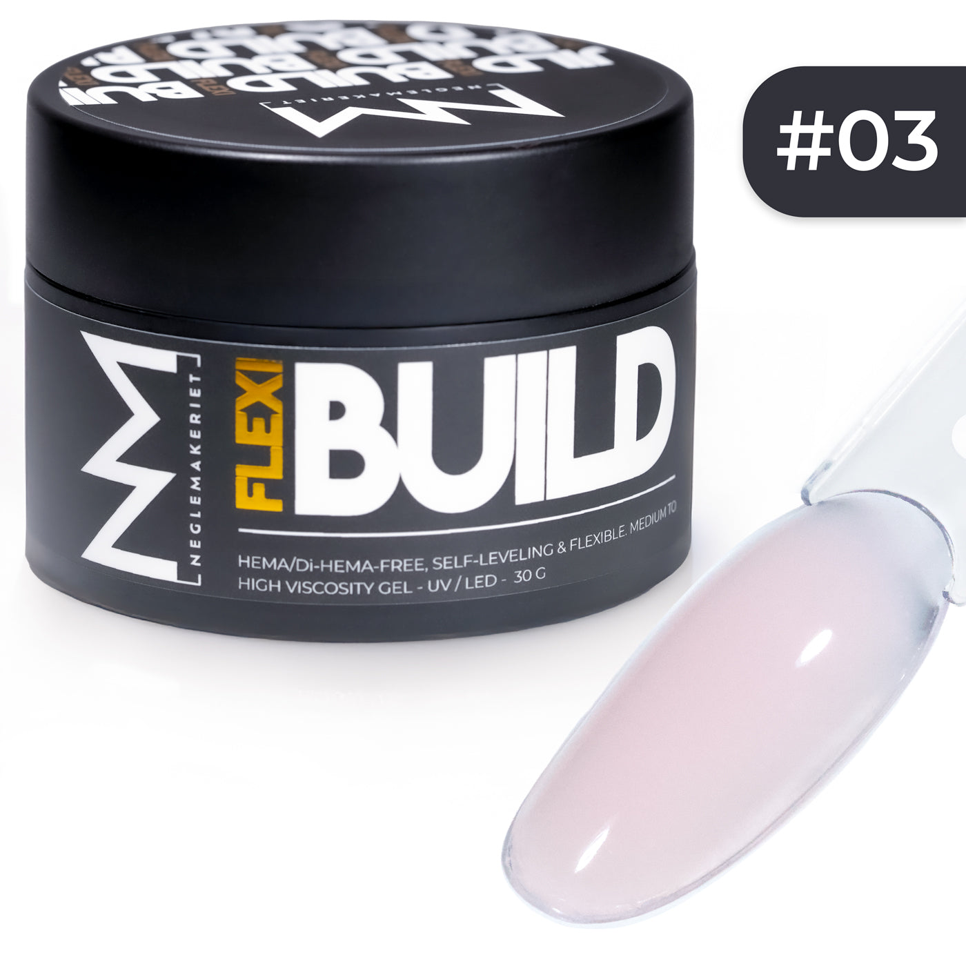Neglemakeriet FLEXI Build #003 builder gel rosa